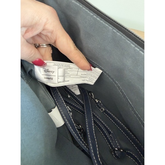 Disney Loungefly Cinderella Satchel Handbag Floral Clock Blue Vegan Leather NWT - Picture 13 of 14